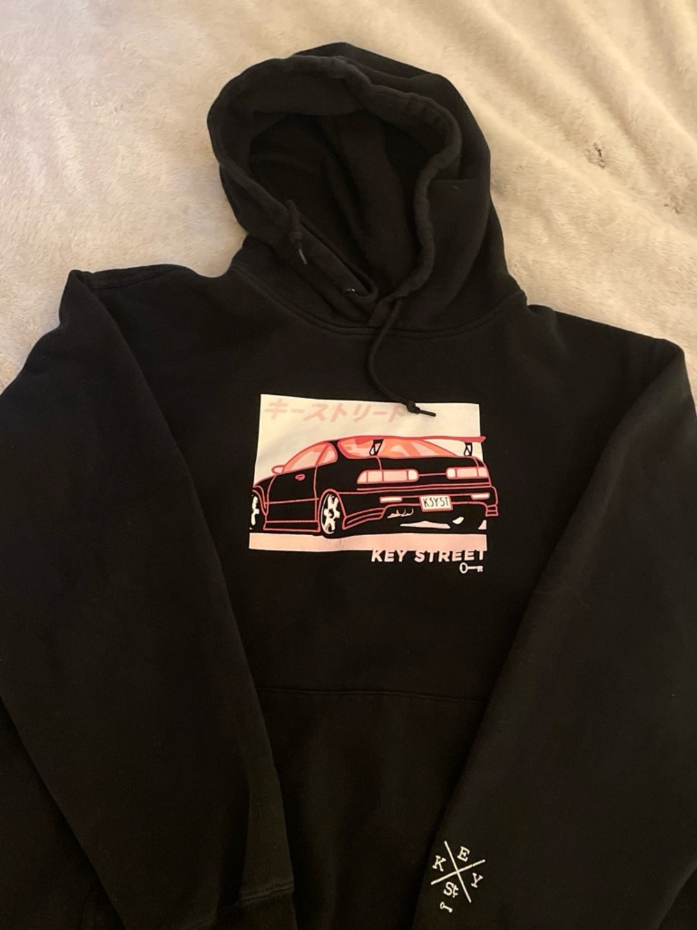 Men’s Black Graphic Hoodie